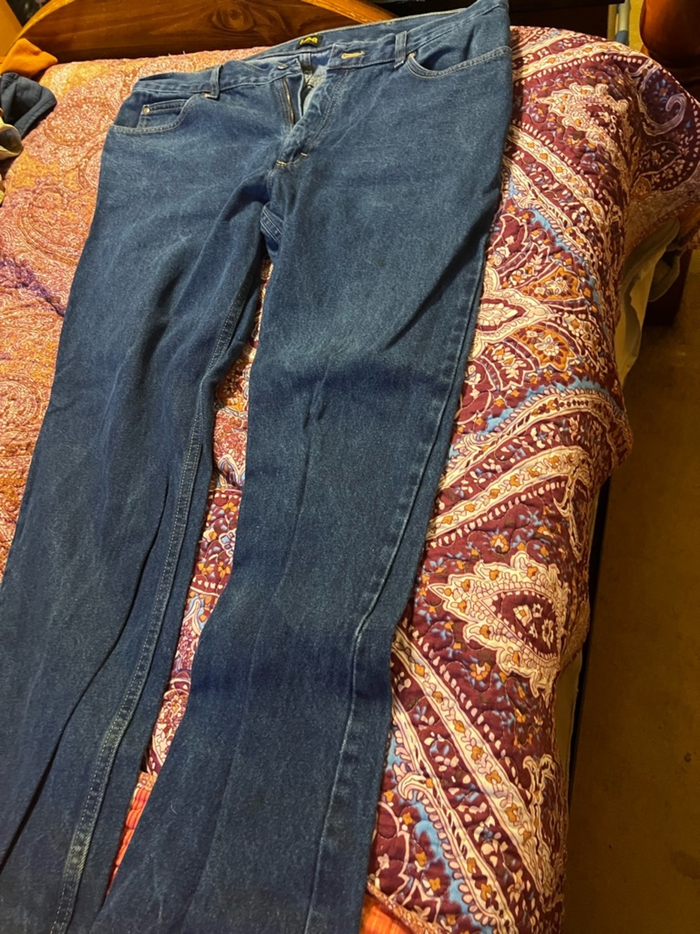Men’s Dark Blue Straight-Leg Jeans lee